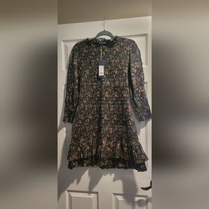 NWT Veronica Beard Farha Floral Smocked Minidress size 10